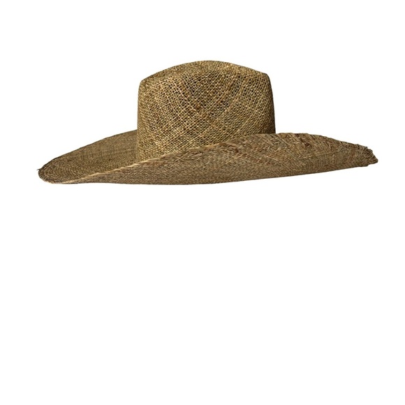 Love & Lore wide brim Straw Hat adjustable size NWOT - Picture 3 of 5